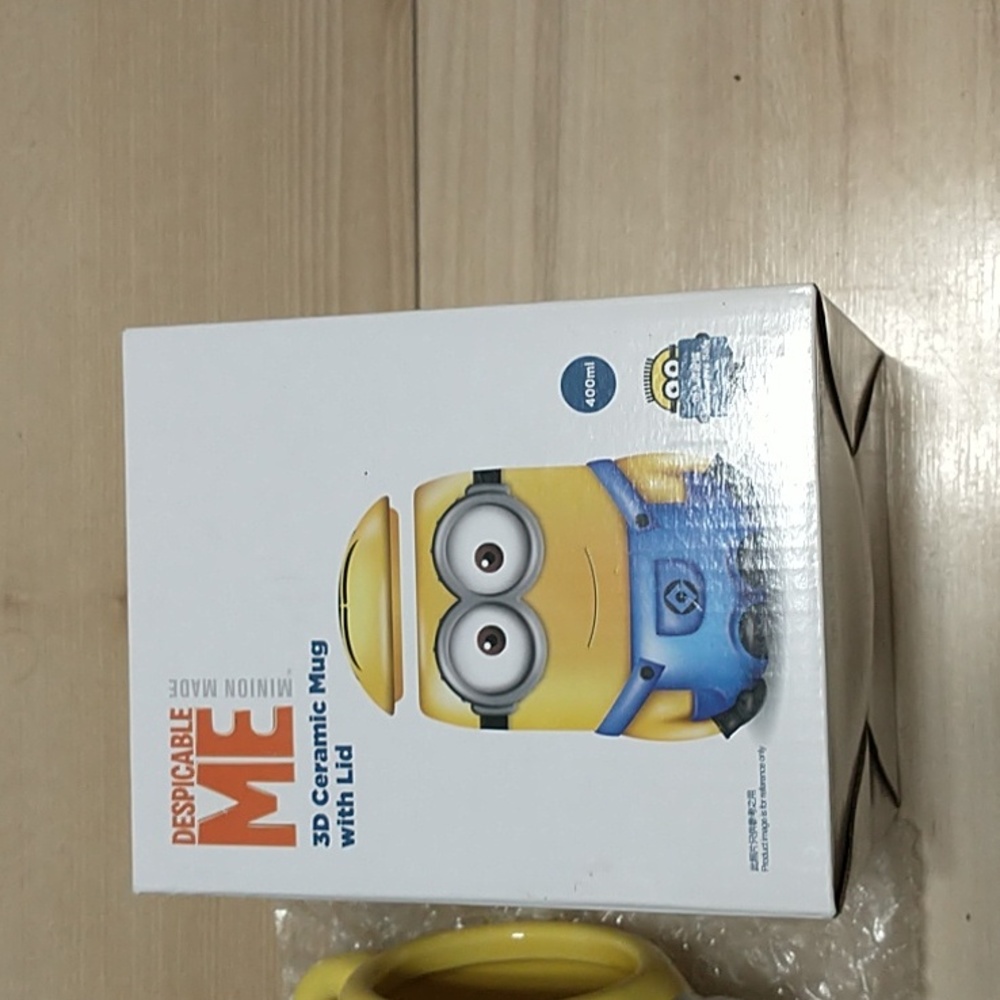 Despicable Me minion made 3D ceramic mug with lid